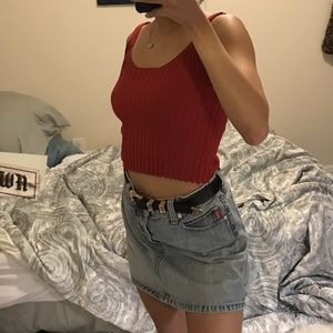 Mini Mudd jeans high waisted skirt